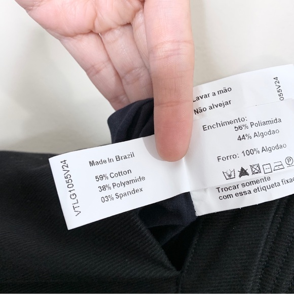 NEW Adriana Degreas Matelasse Cotton Blend Long Dress (Sz S) Cut Out Black - Picture 13 of 16